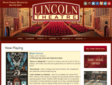 Tablet Screenshot of lincolntheatre.org